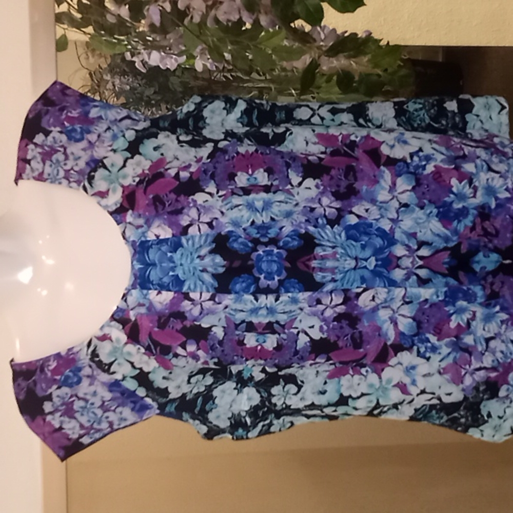 Dressbarn  Floral Printed  Sleeveless Blouse